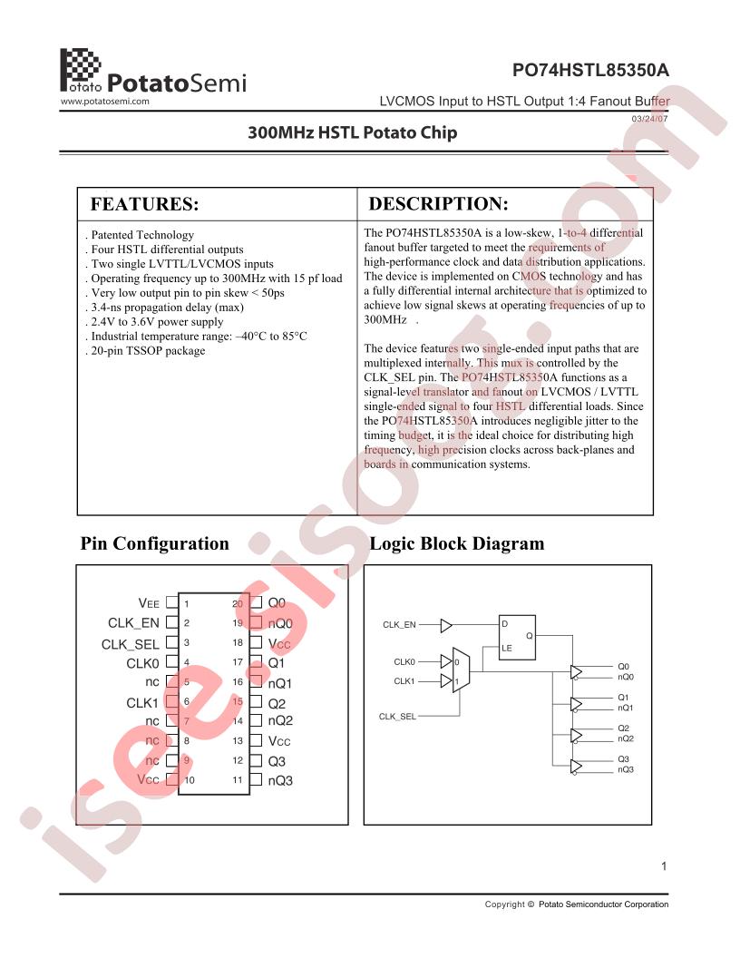 PO74HSTL85350ATU