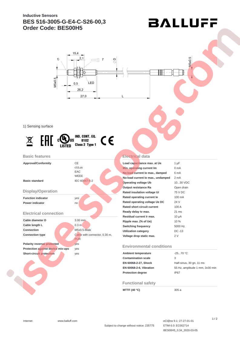 BES516-3005-G-E4-C-S26-00