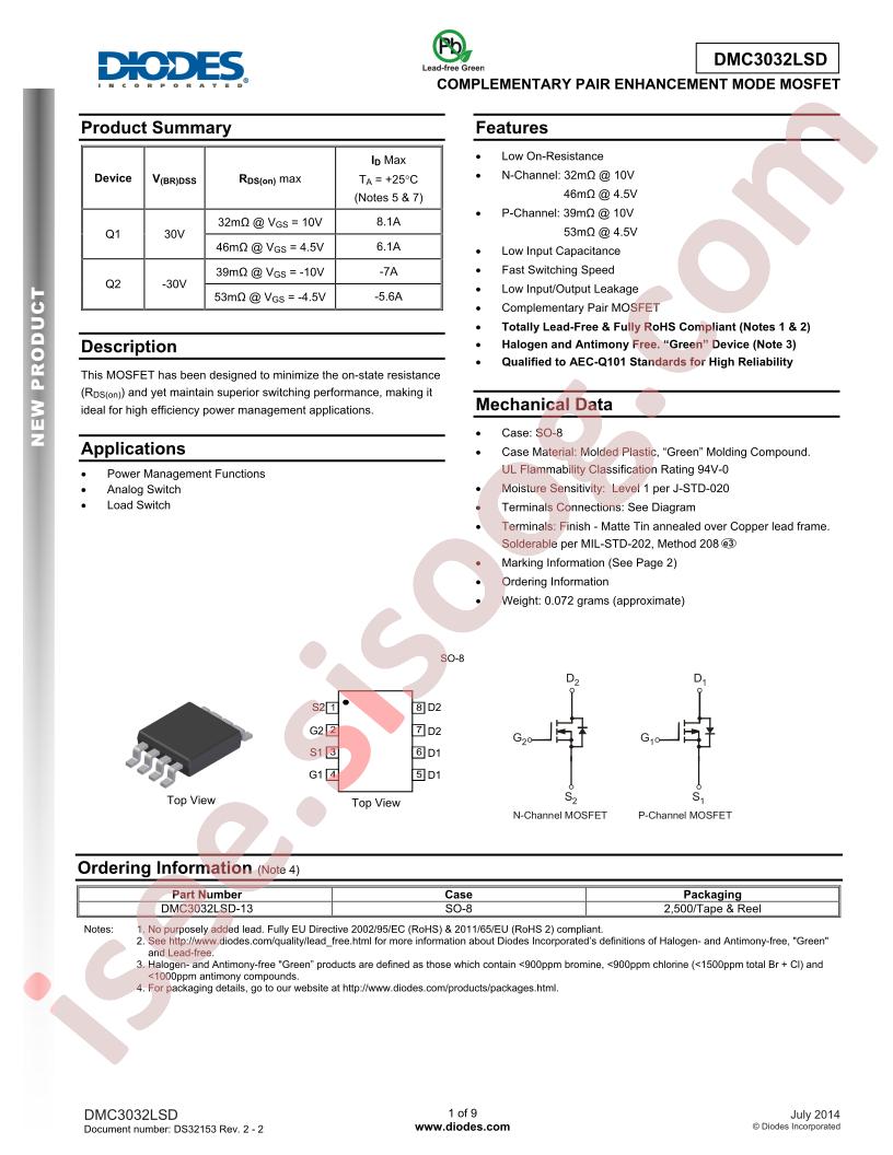 DMC3032LSD-13