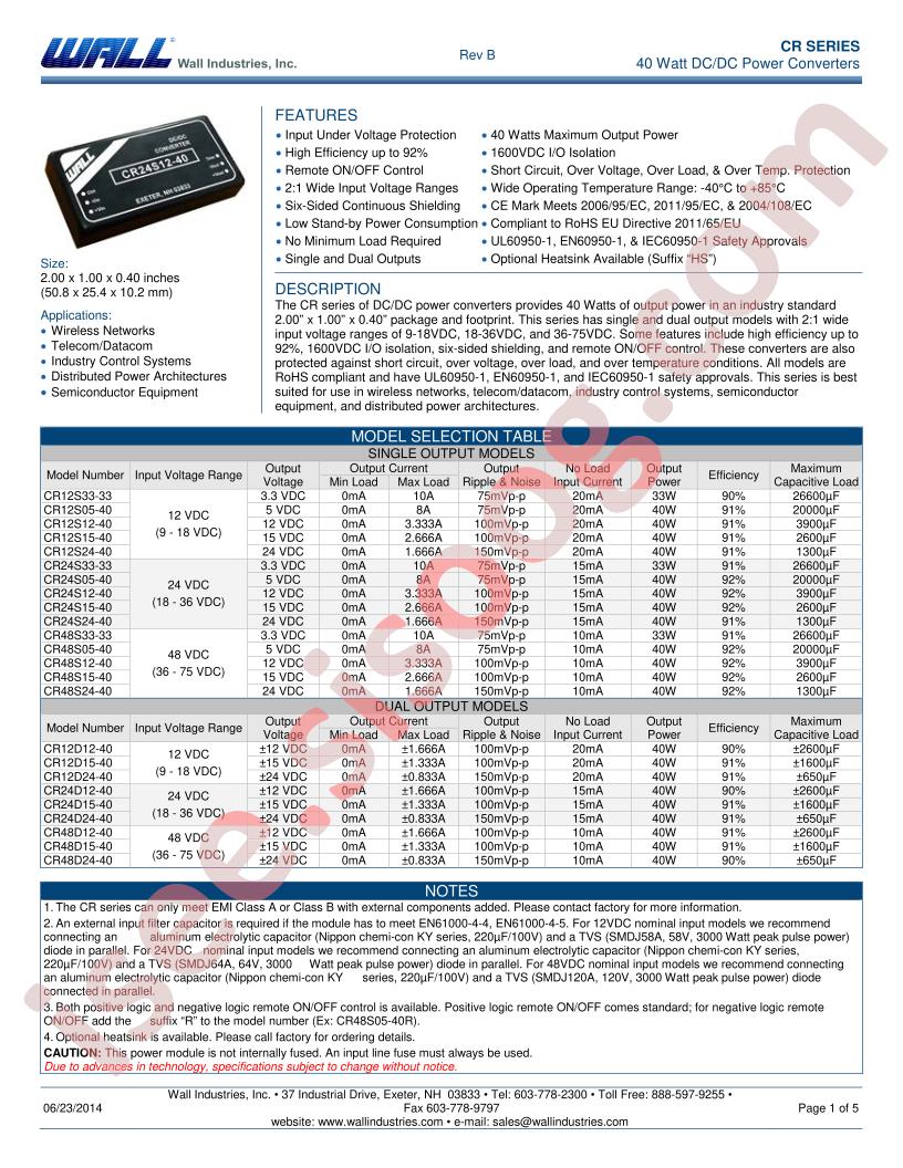 CR12D15-40RH