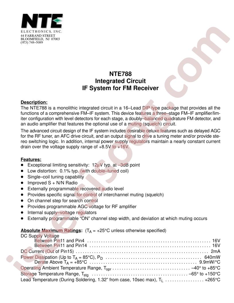 NTE788