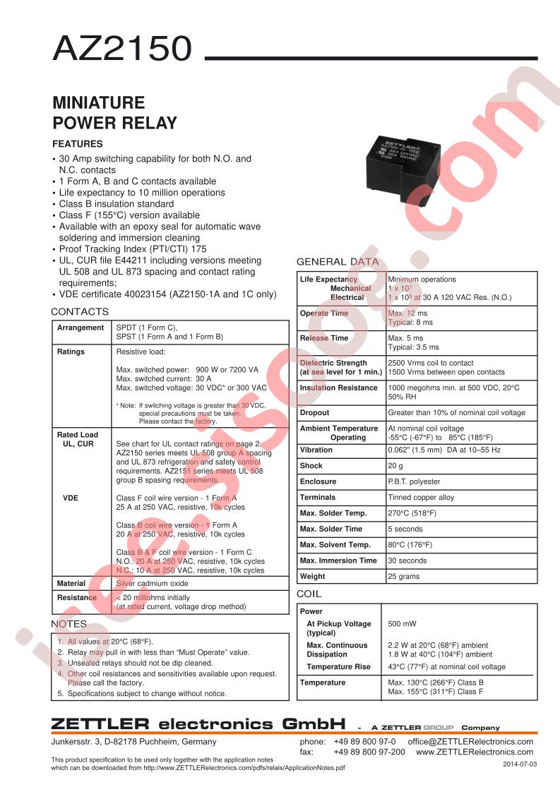 AZ2150-1A-12D