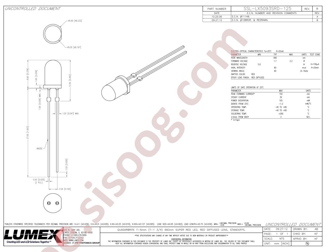 SSL-LX5093SRD-125