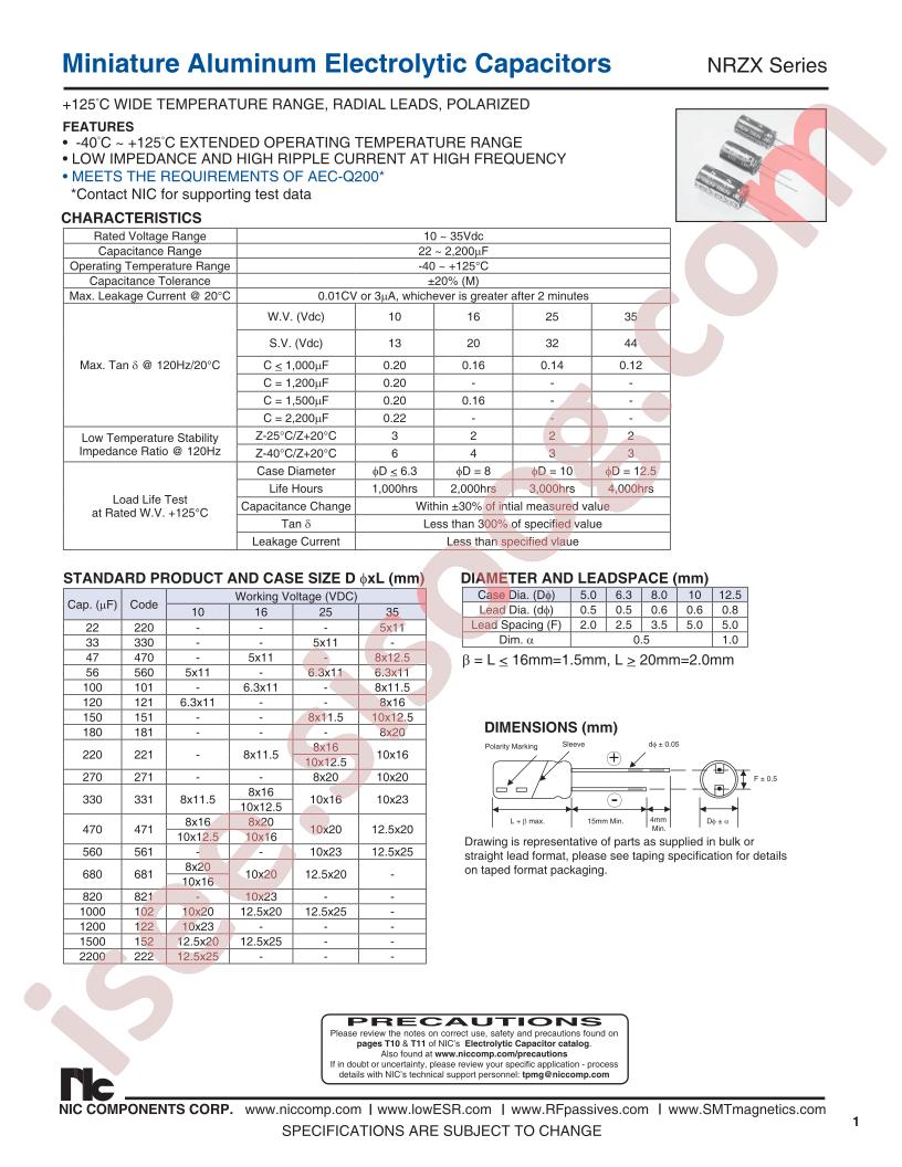 NRZX122M10V10X23F