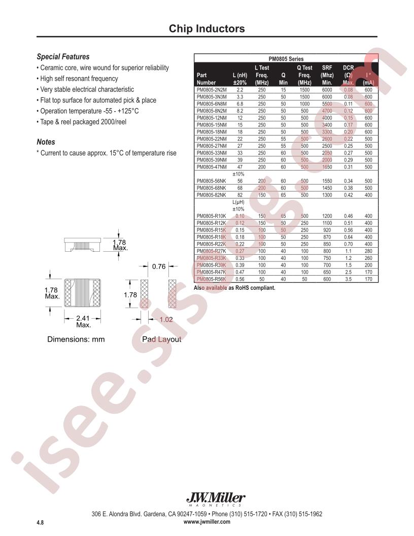 PM0805-6N8M