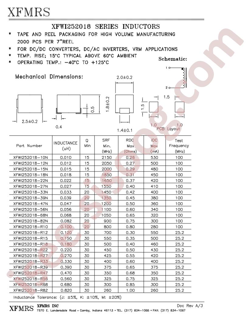 XFWI252018-18N