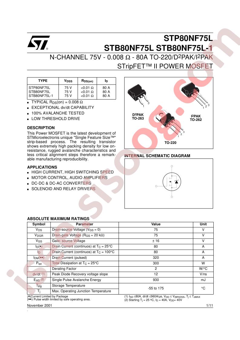 STP80NF75L