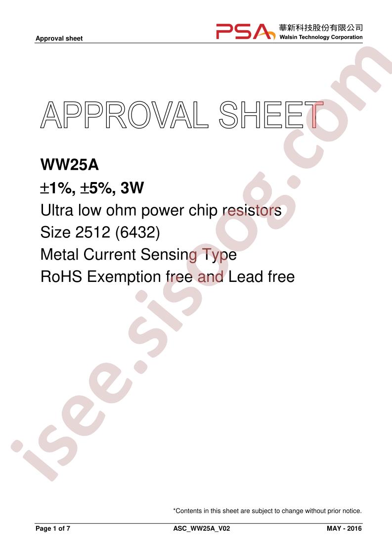 WW25AR005FTL