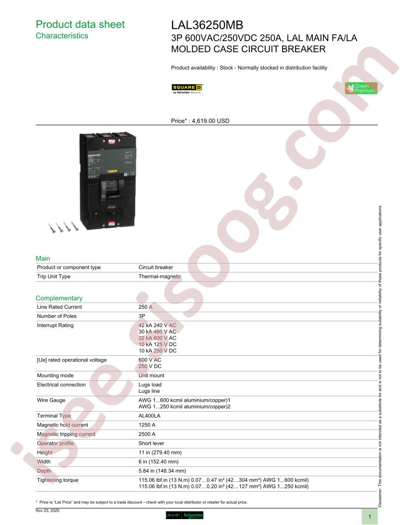 LAL36250MB