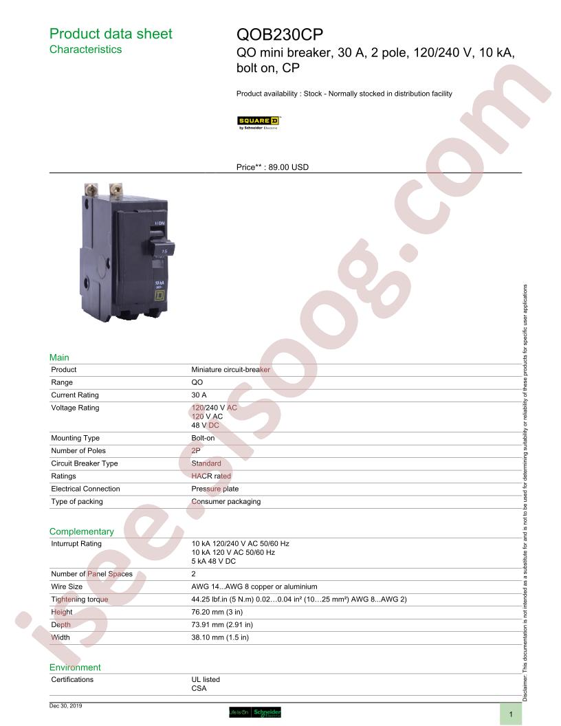 QOB230CP
