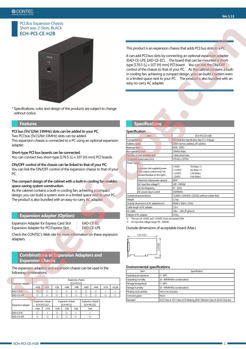 ECH-PCI-CE-H2B