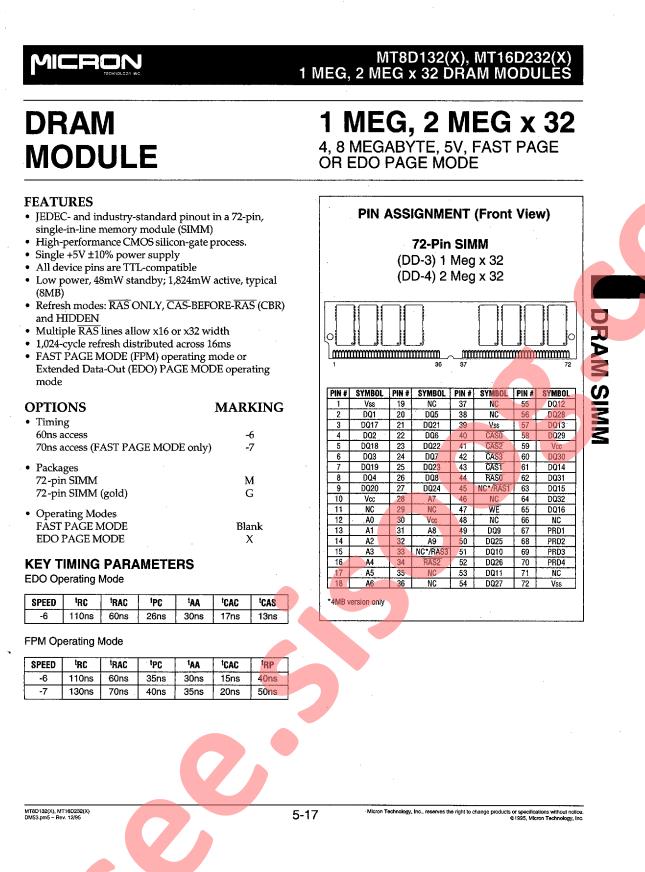 MT16D232-6S