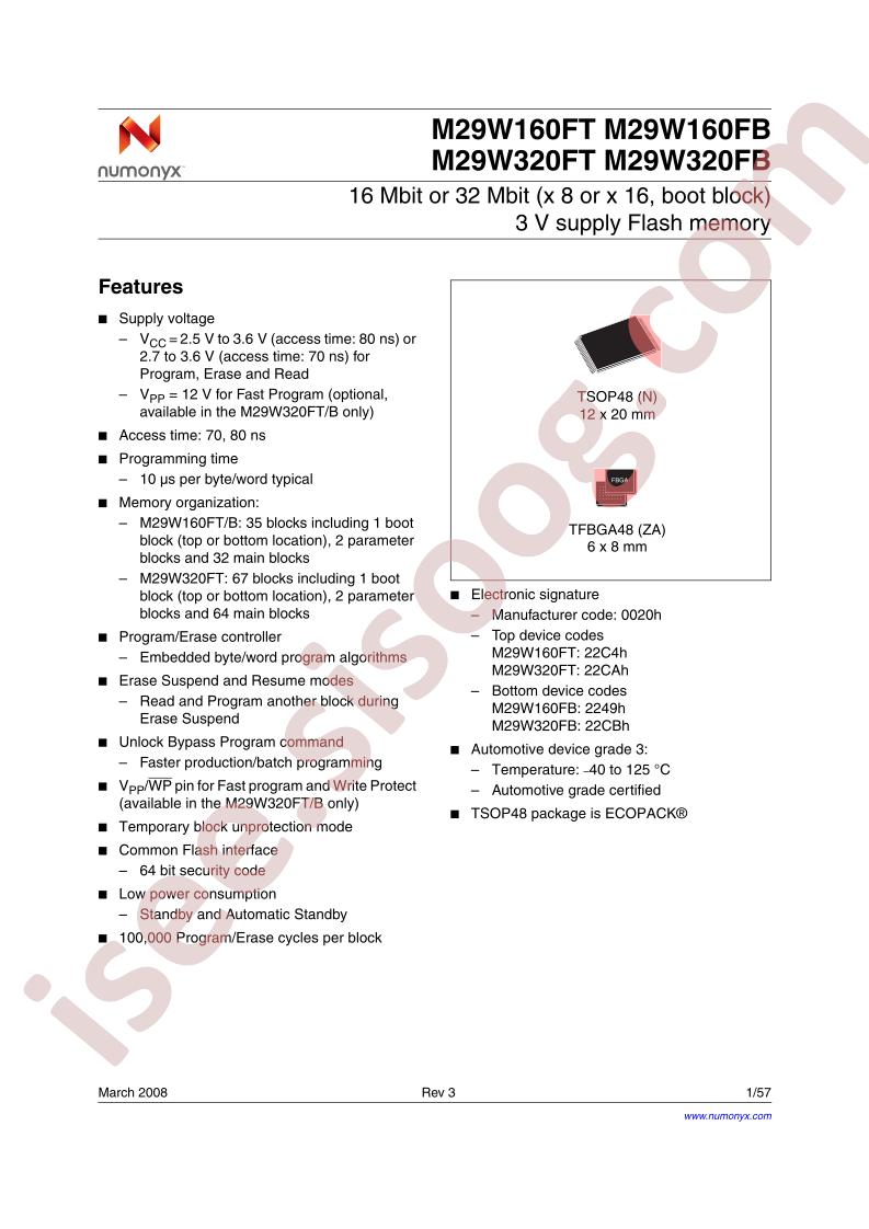 M29W320FBB80NSF