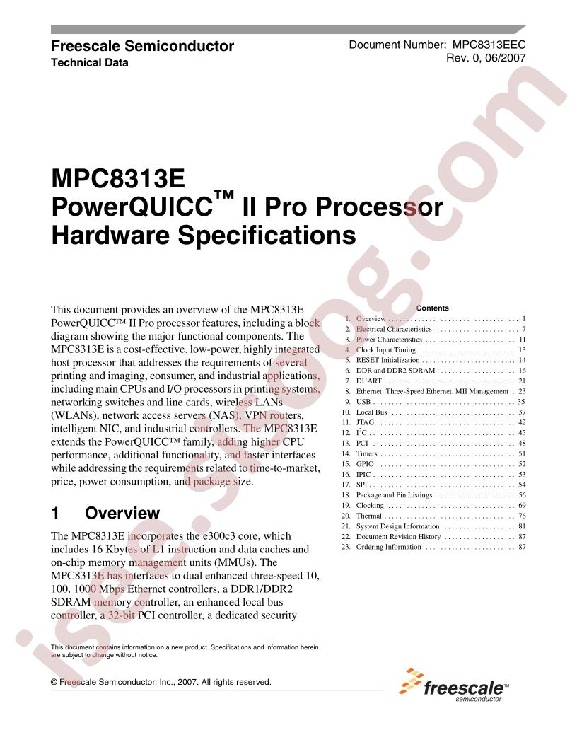 MPC8313CVRAFF