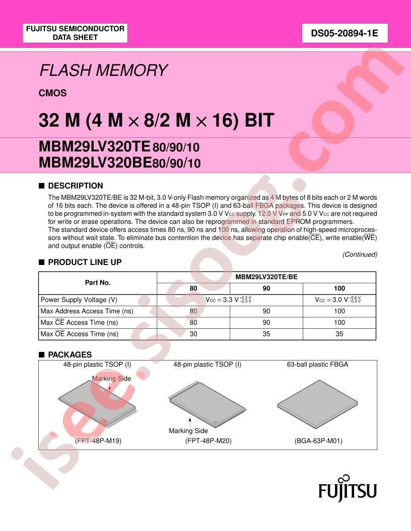 MBM29LV320TE