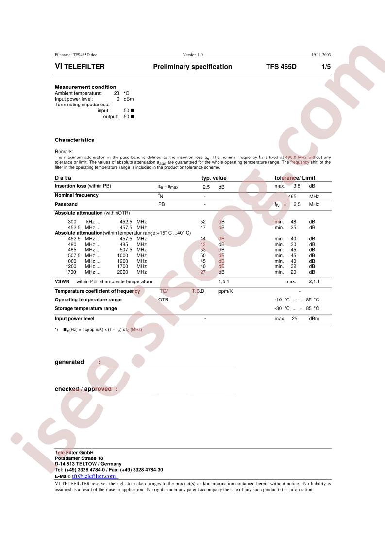 TFS465D