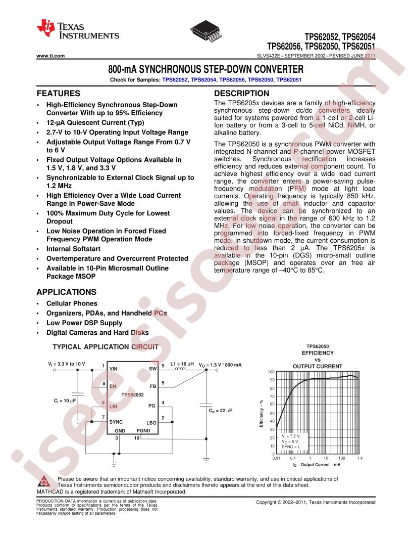 TPS62050DGSG4