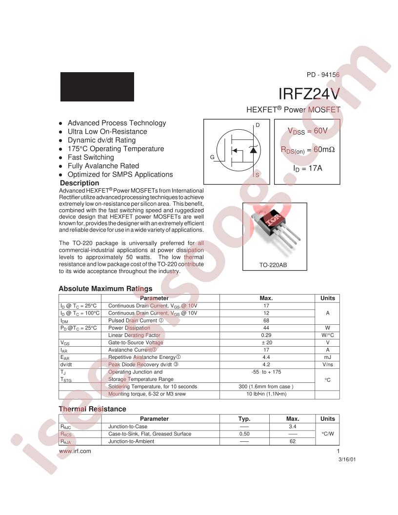 IRFZ24V