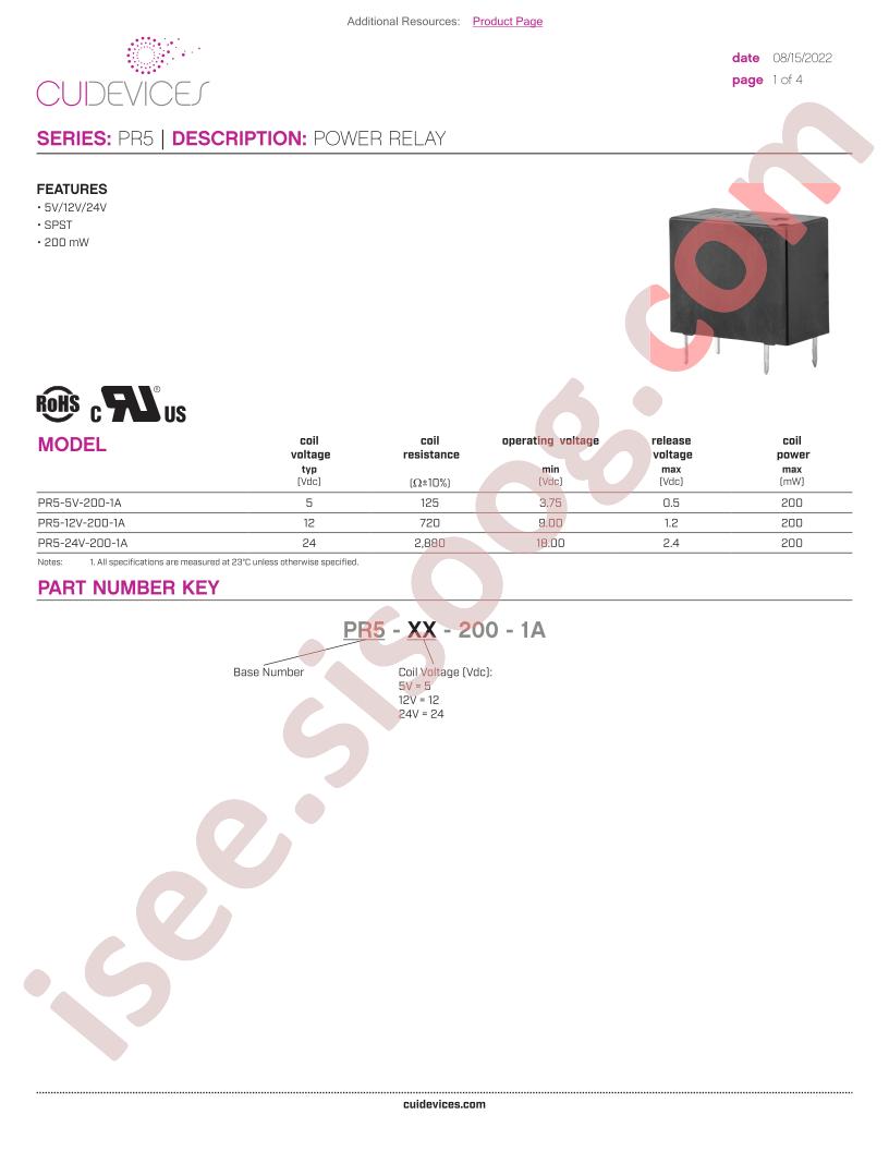 PR5-24V-200-1A