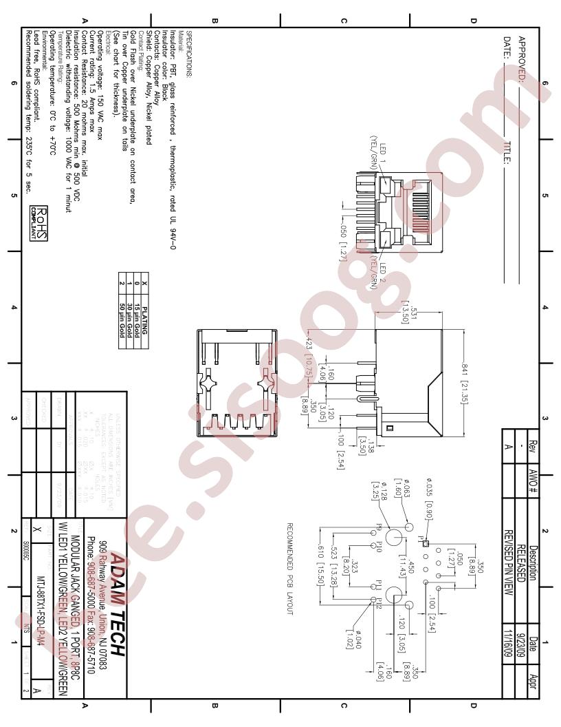 MTJ-88TX1-FSD-LP-M4