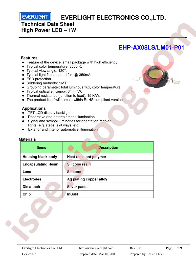 EHP-AX08LS-LM01-P01