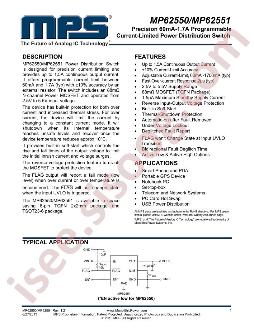 MP62550DGT