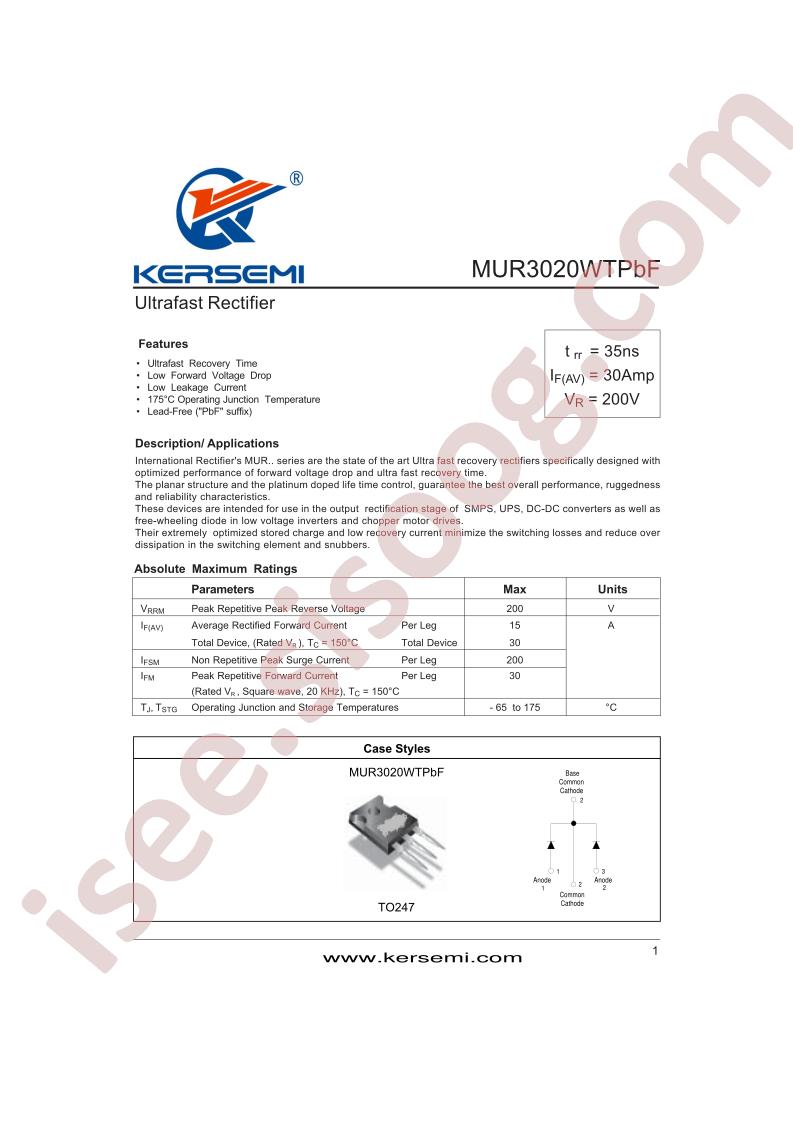 MUR3020WTPBF