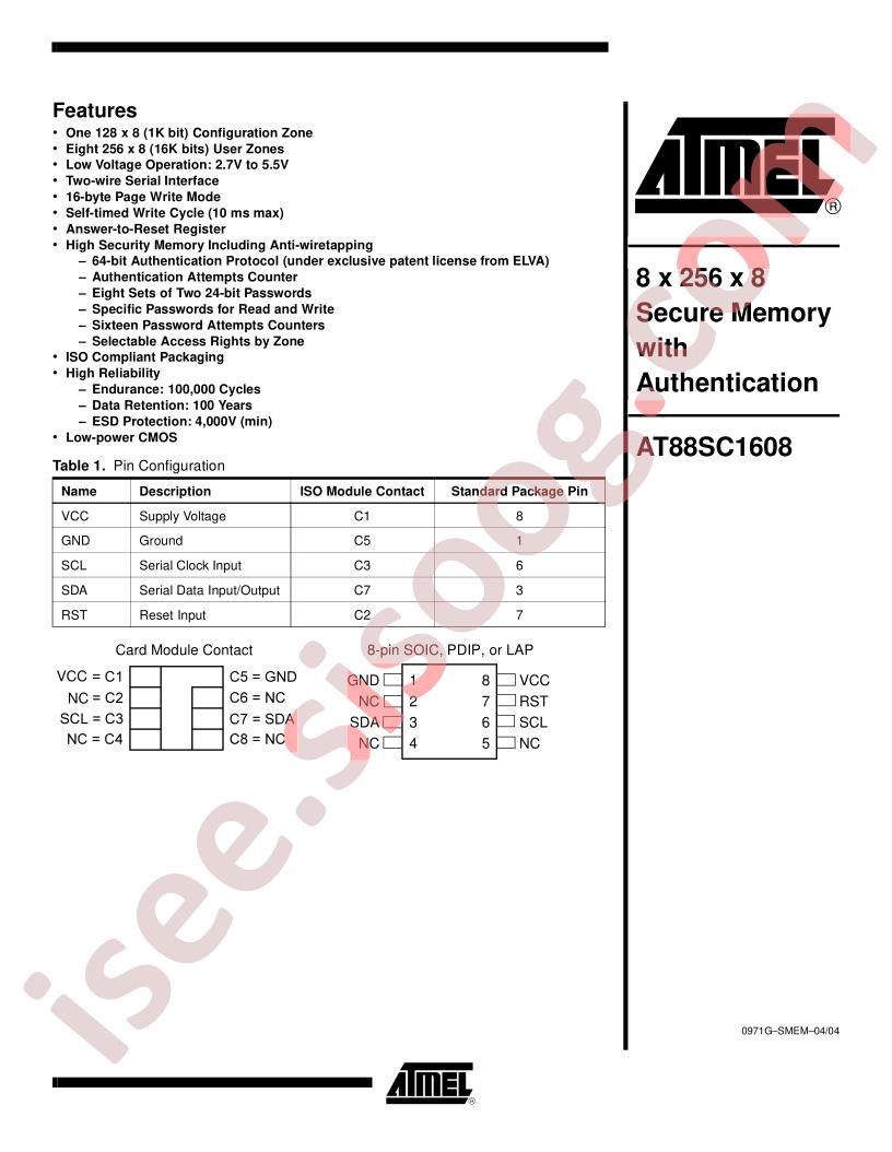 AT88SC1608-10SI-00