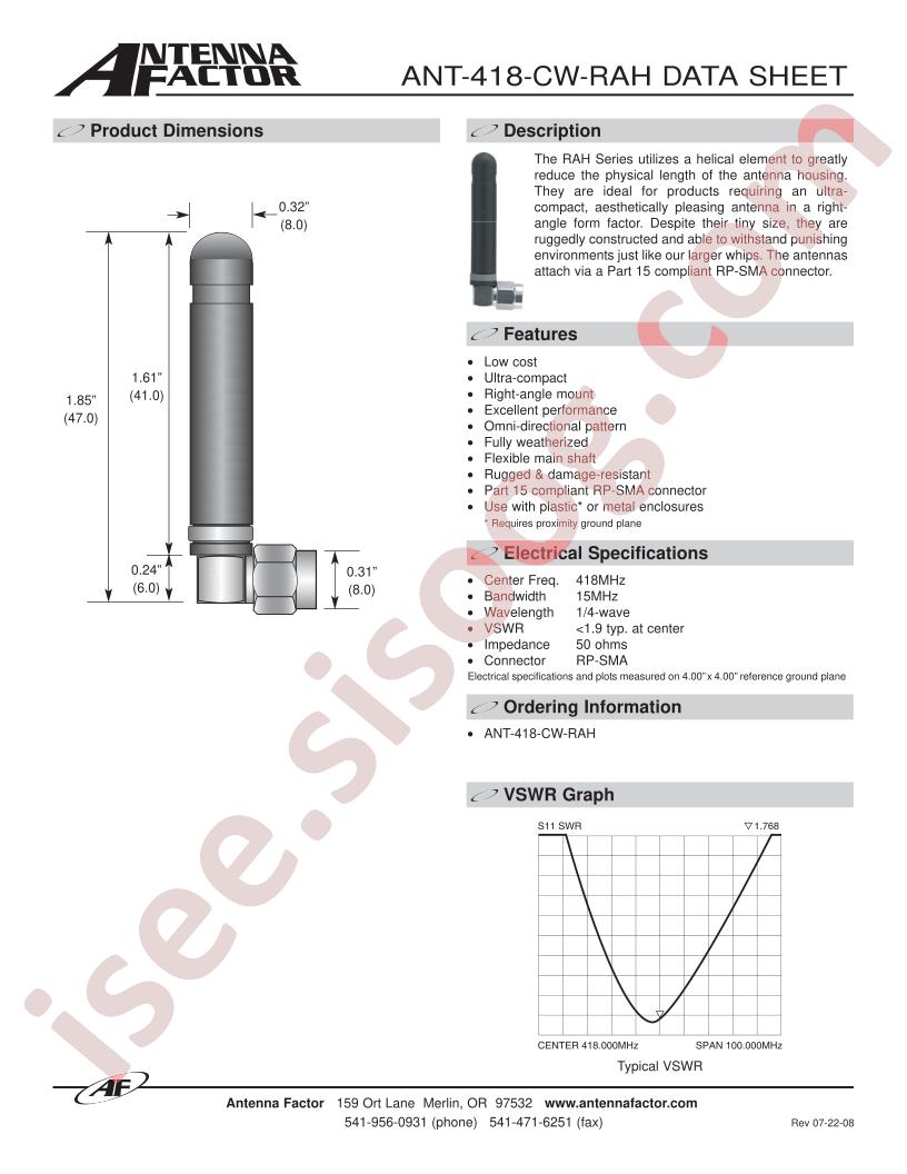 ANT-418-CW-RAH