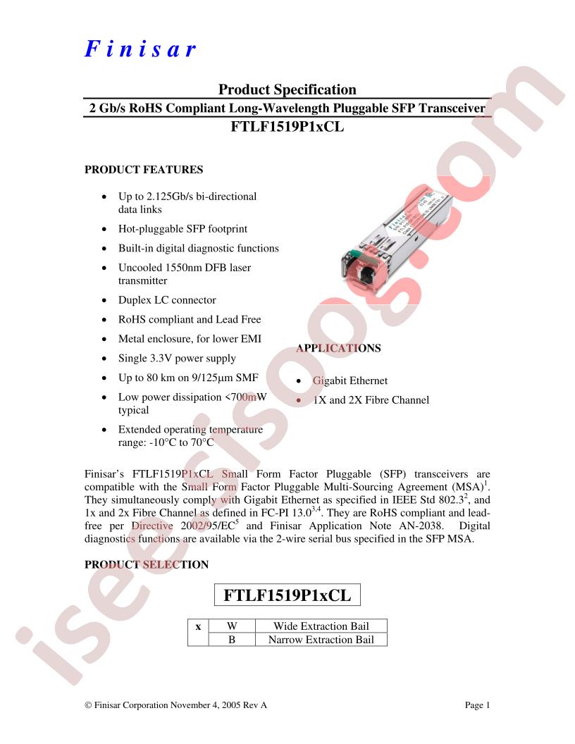 FTLF1519P1BCL