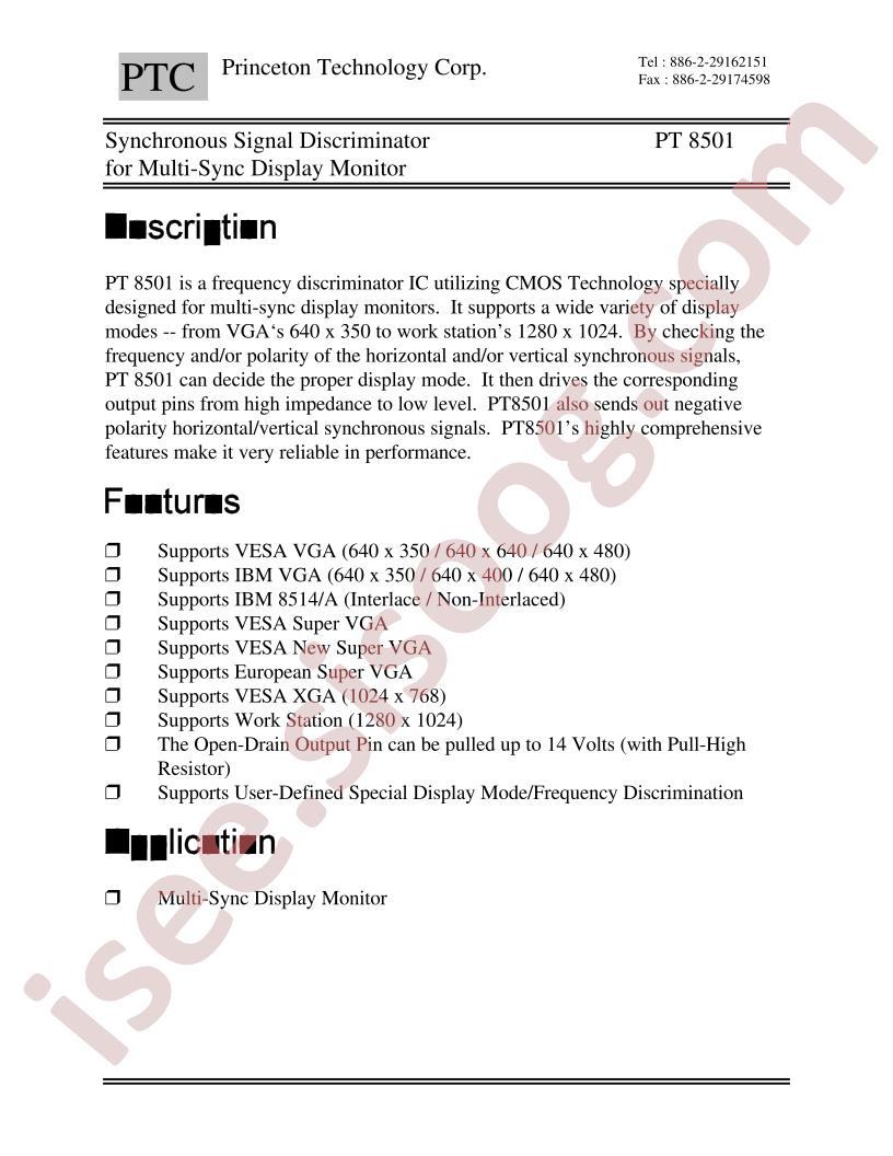PT8501P20A