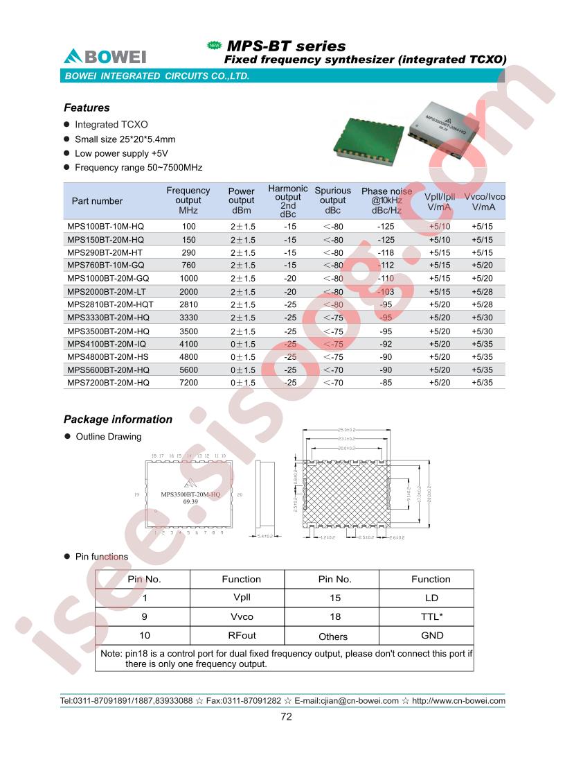 MPS2000BT-20M-LT