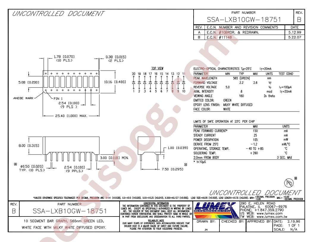 SSA-LXB10GW-18751