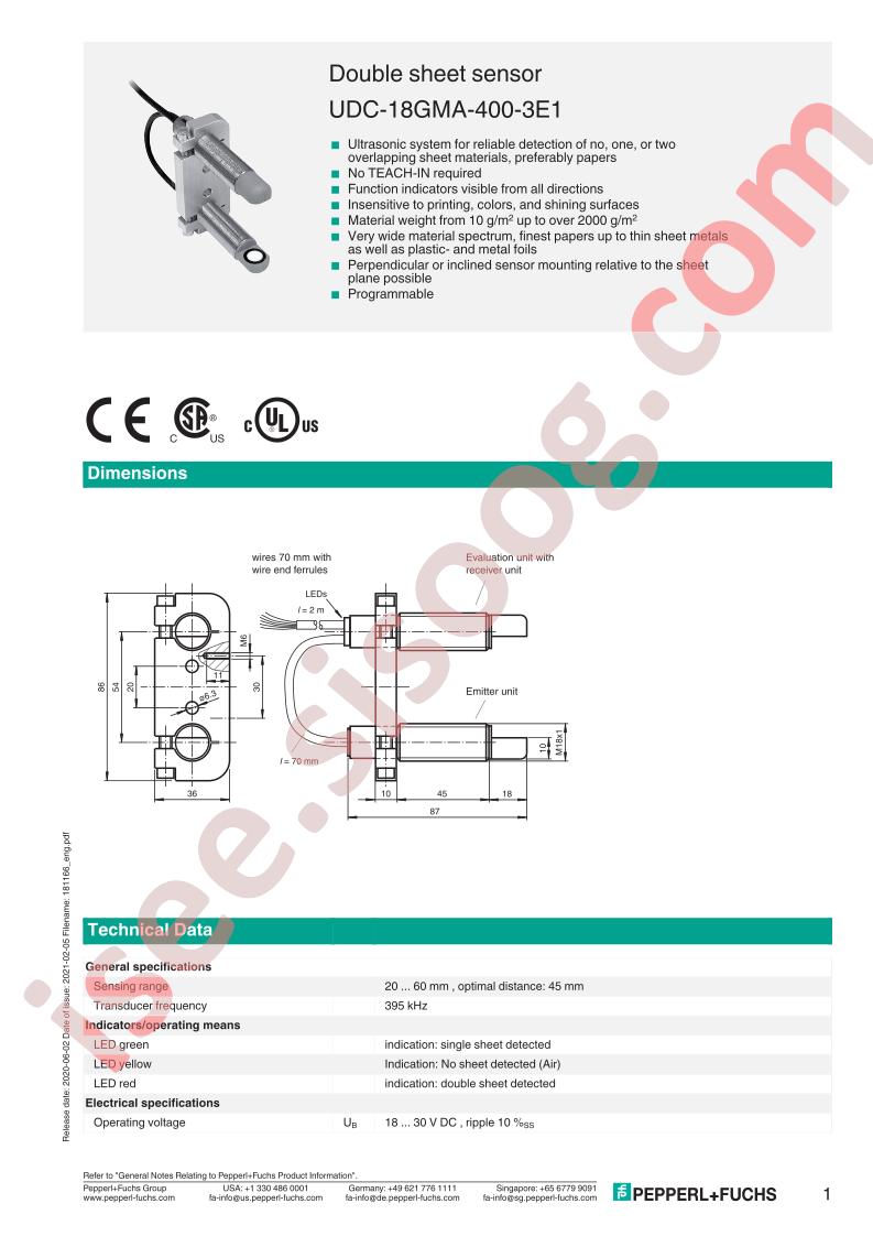 UDC-18GMA-400-3E1