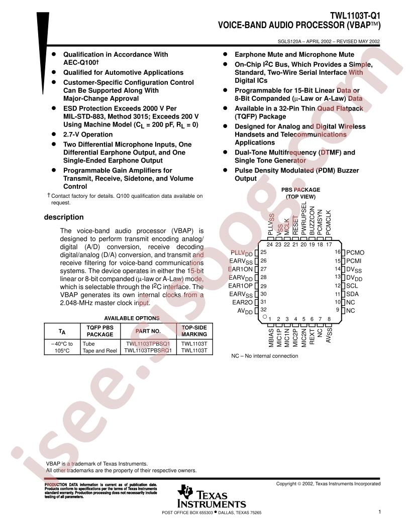 TWL1103T-Q1