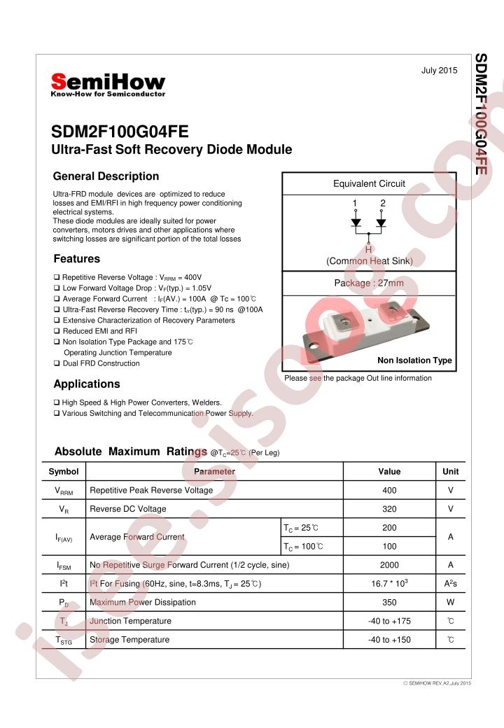 SDM2F100G04FE