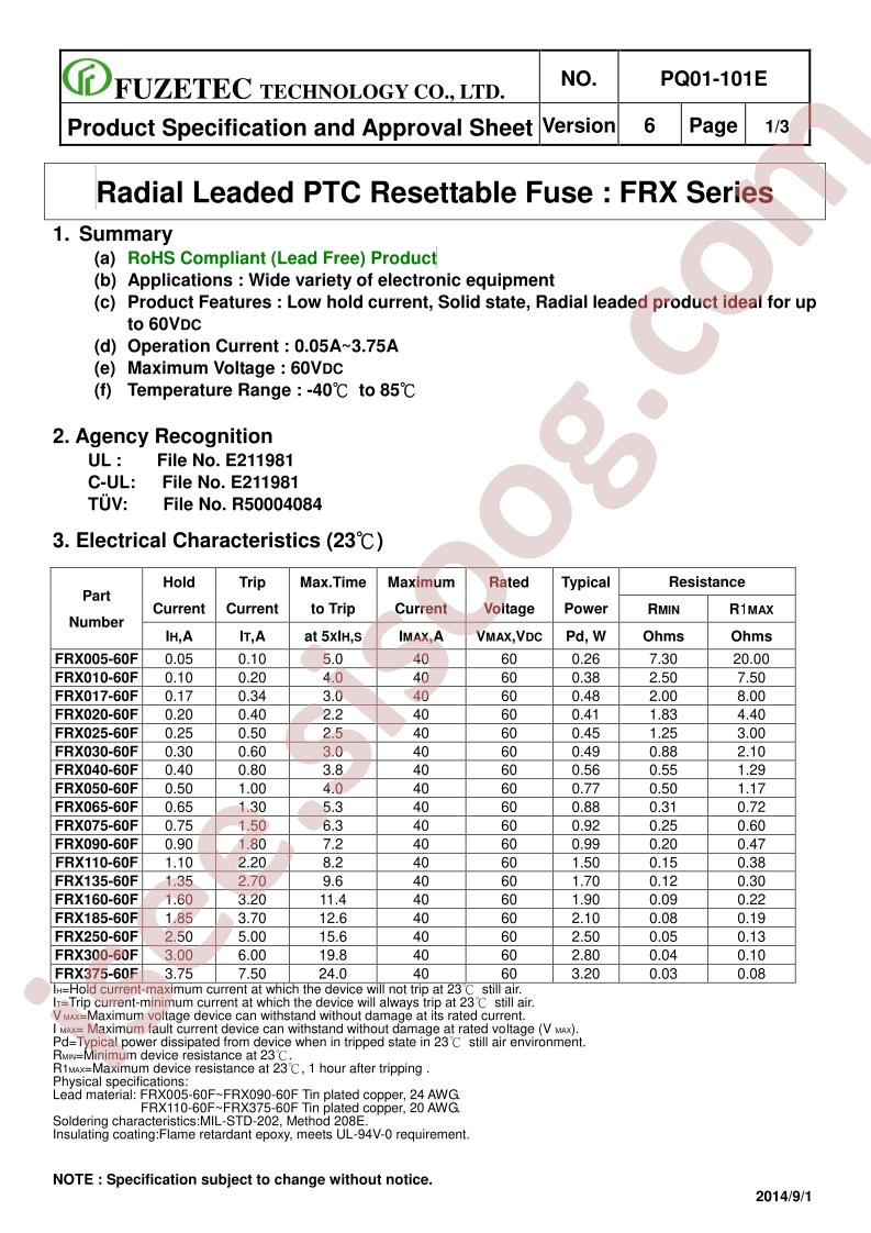 FRX010-60F