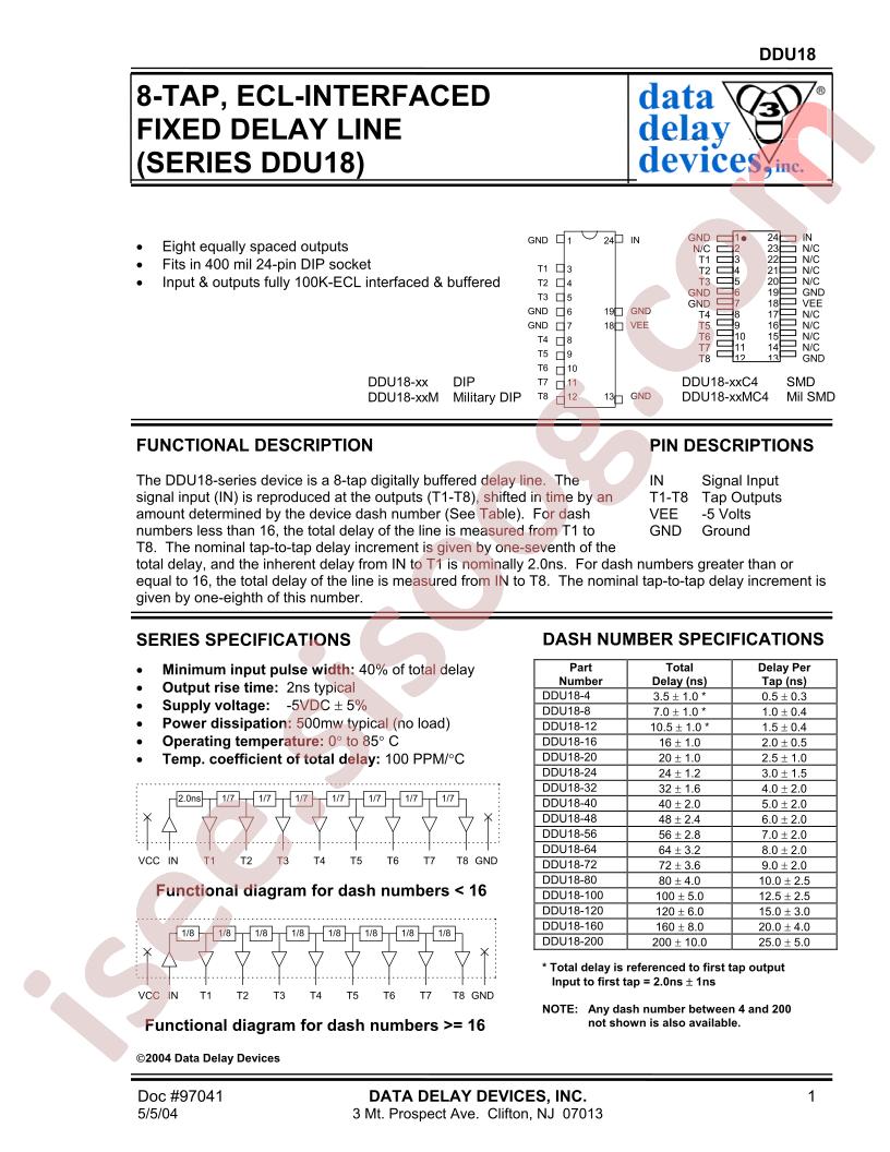 DDU18-100MC4