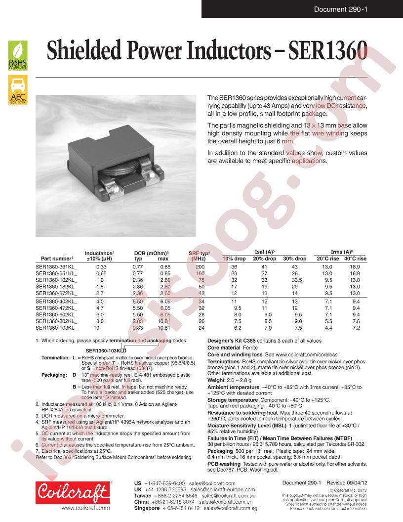 SER1360-802KLD