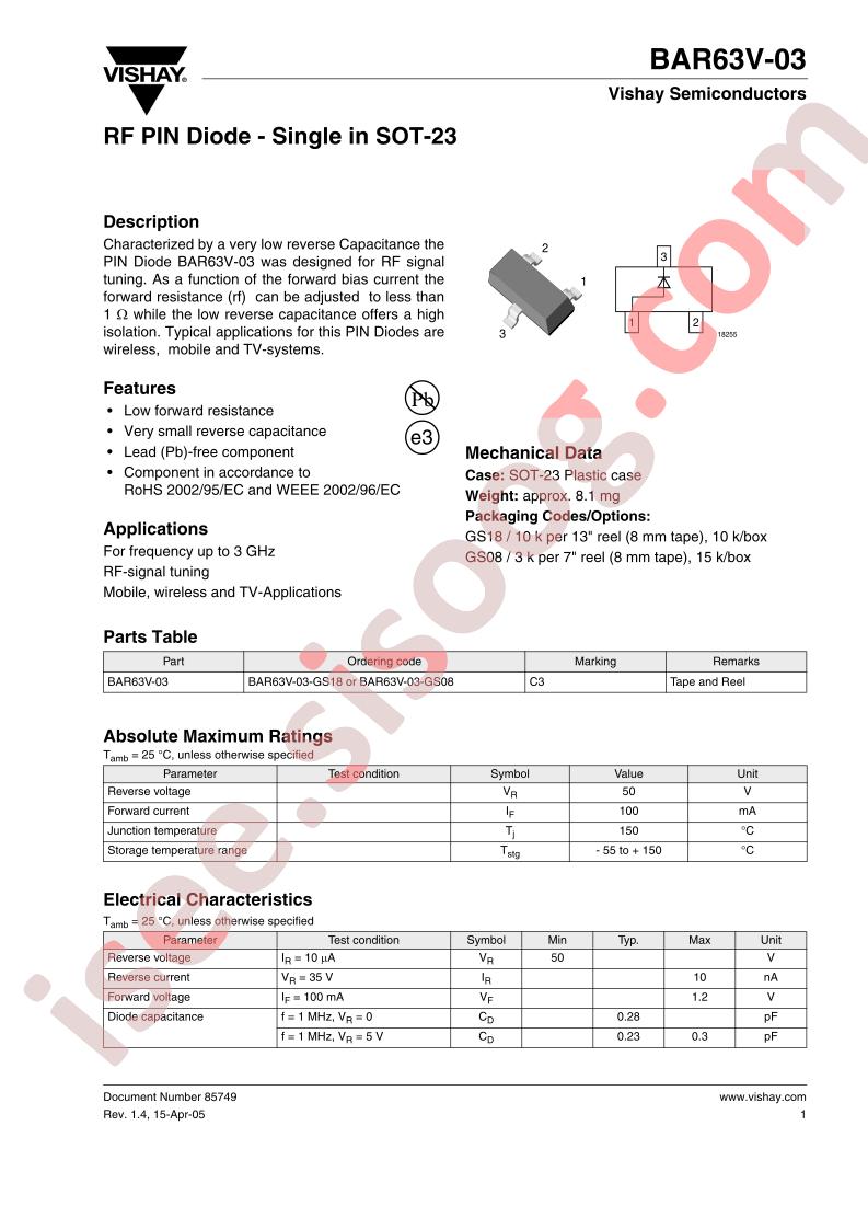 BAR63V-03-GS08