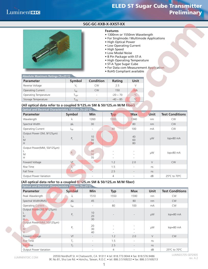 SGC-GC-55B-M-2SST-G5