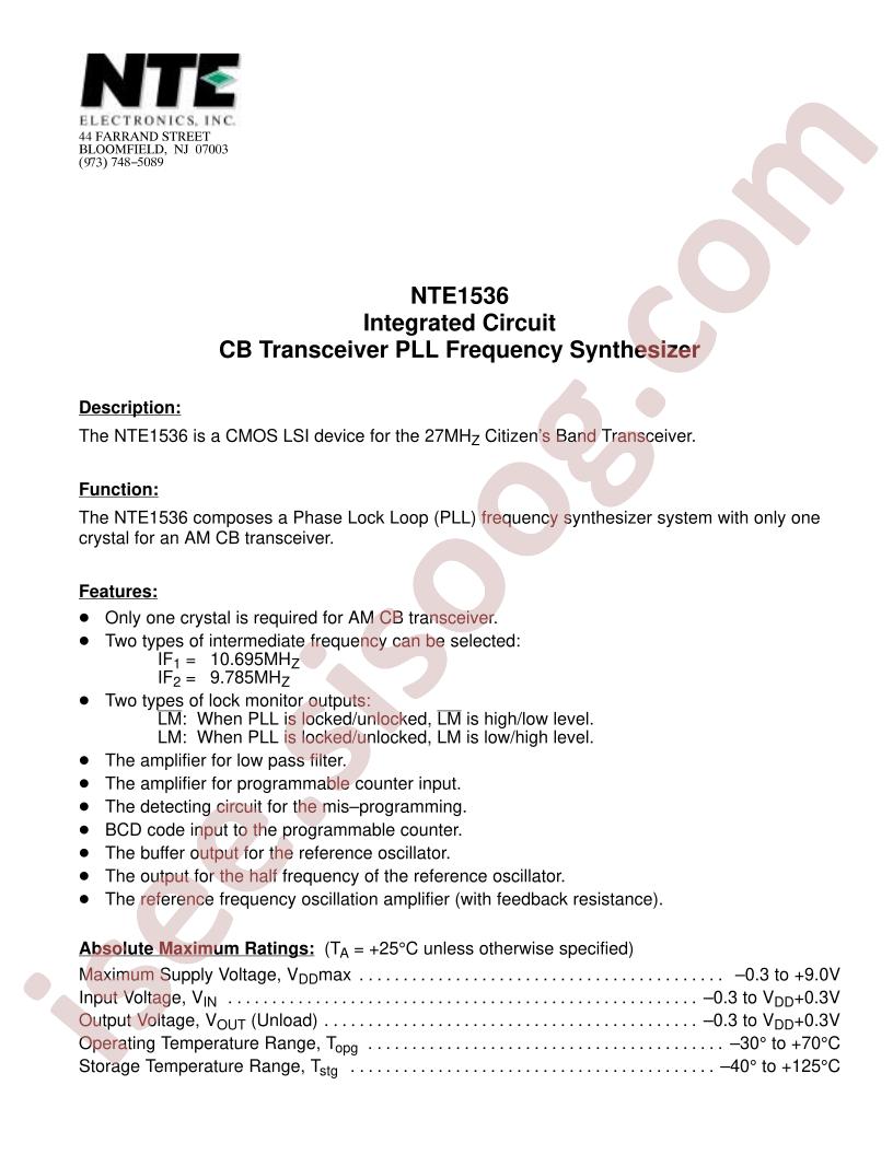 NTE1536