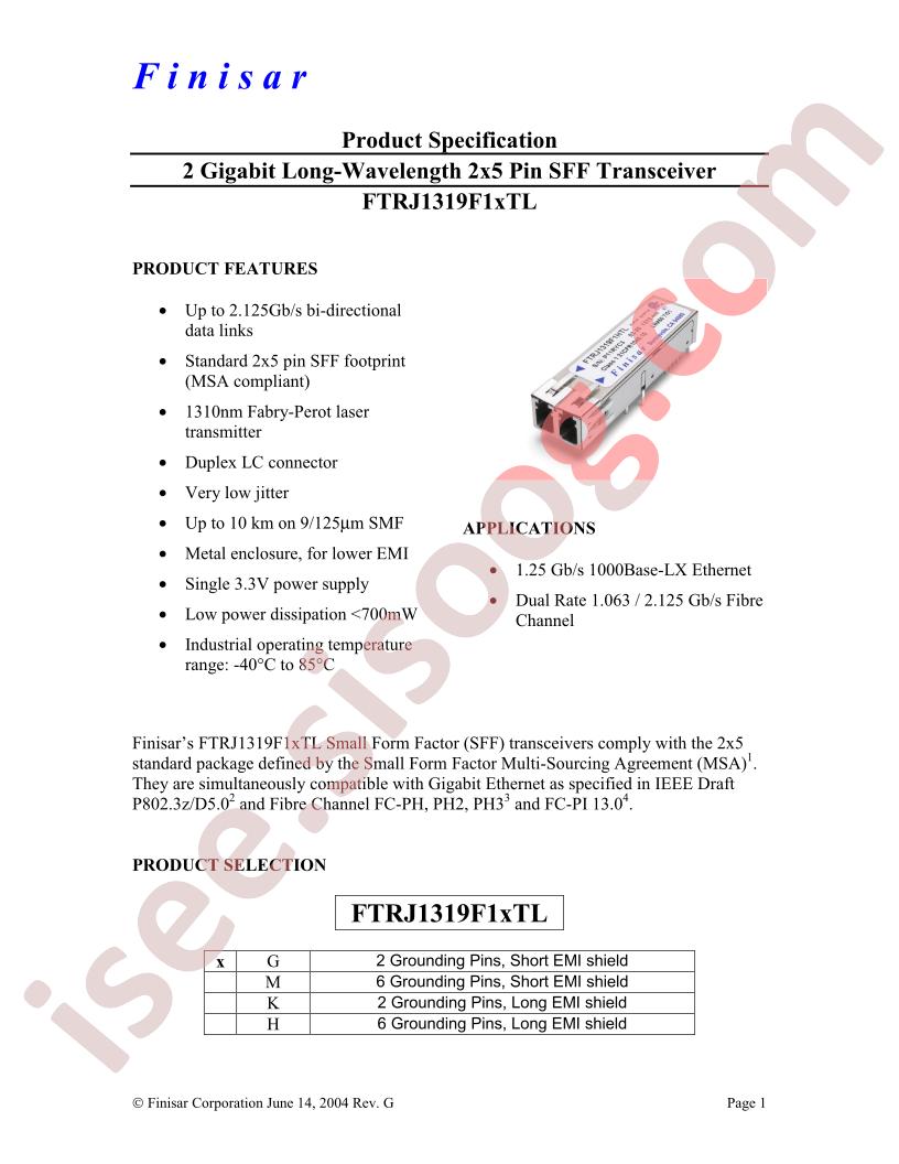 FTRJ1319F1GTL