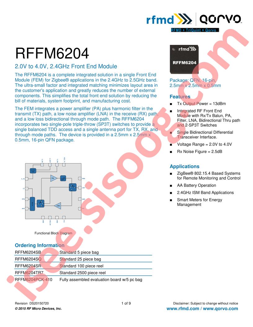RFFM6204SR