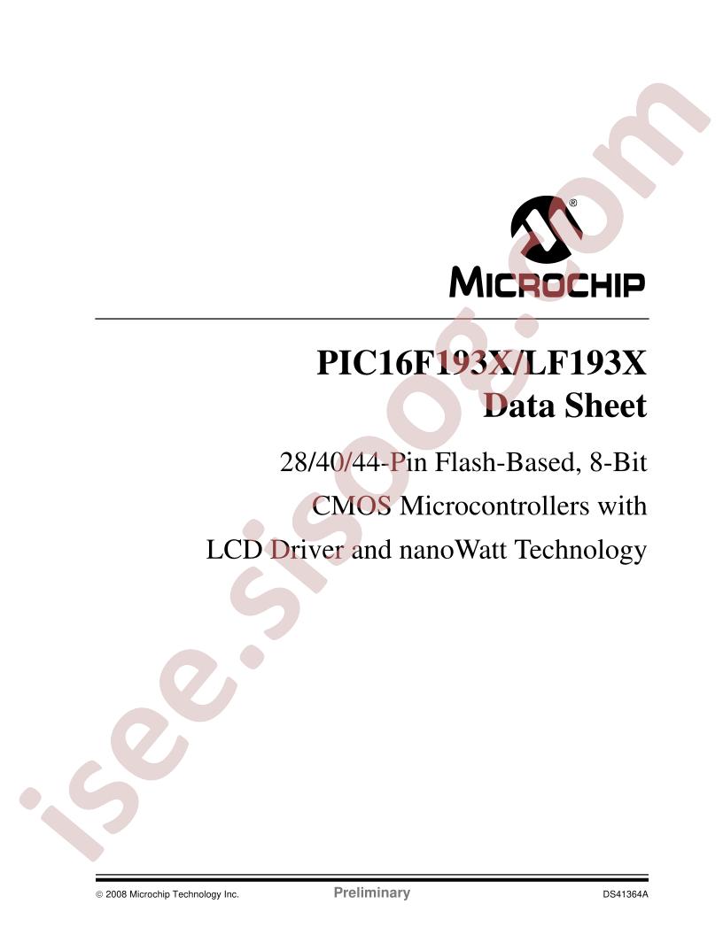 PIC16F193X