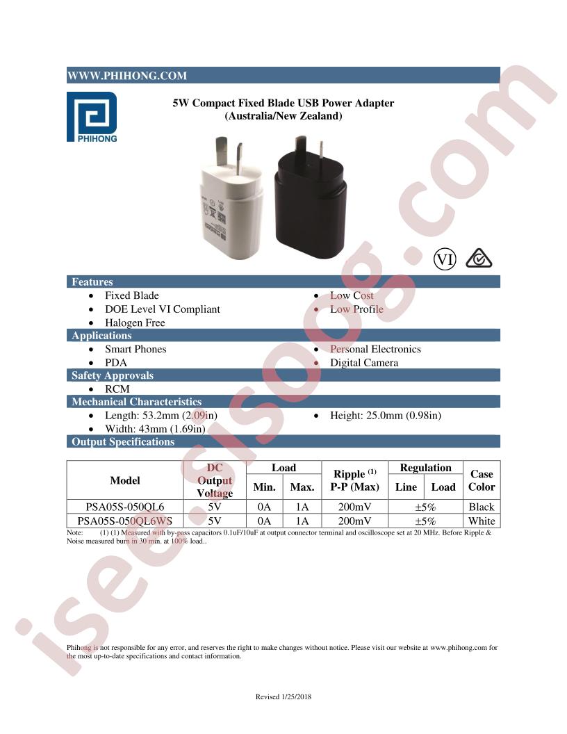 PSA05S-050QL6
