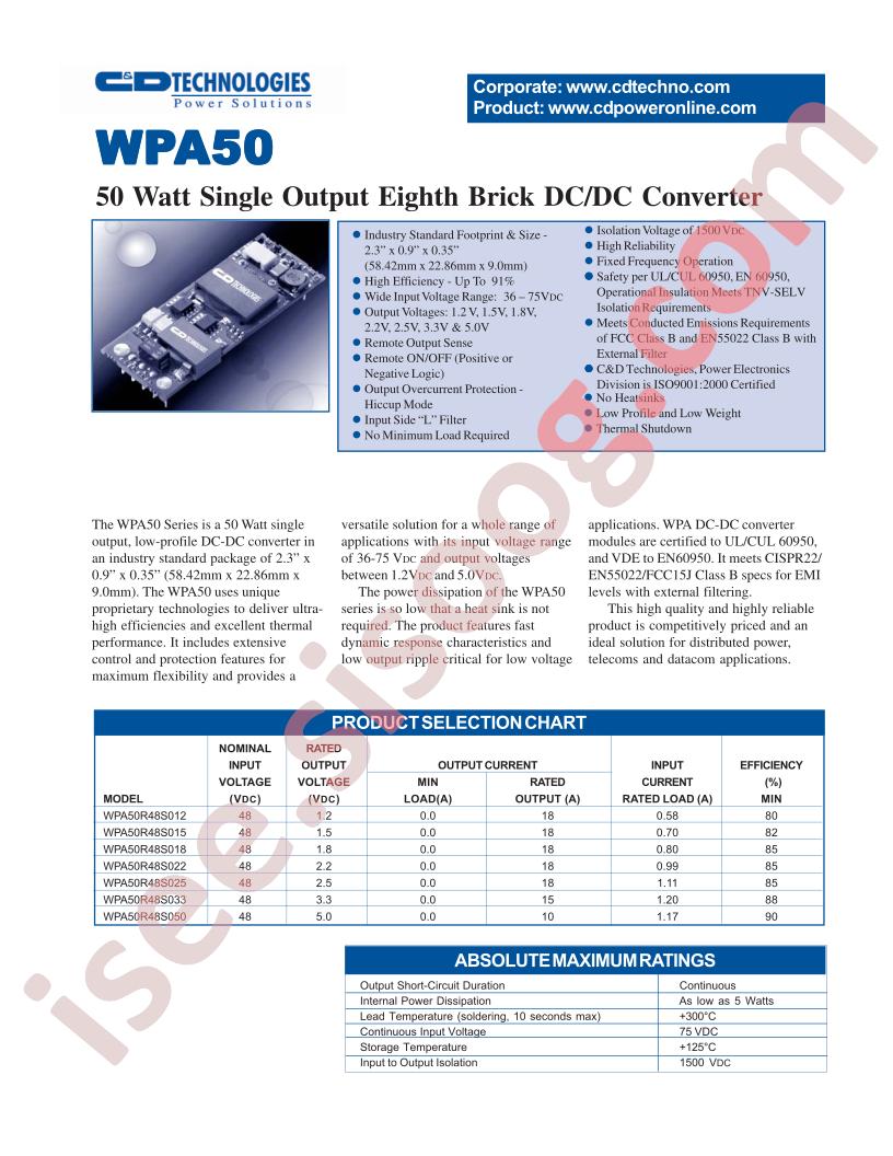 WPA5048S015