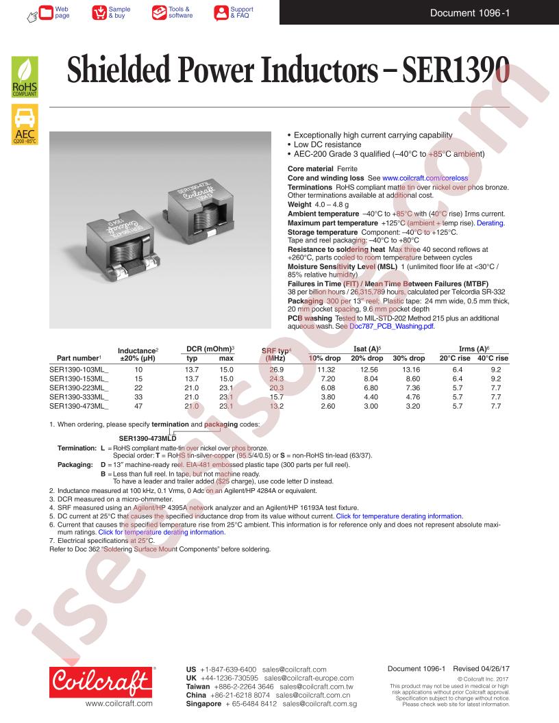 SER1390-103ML