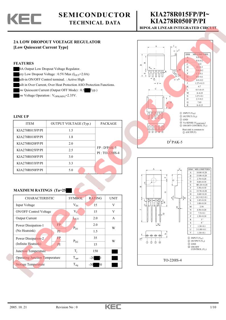 KIA278R050PI