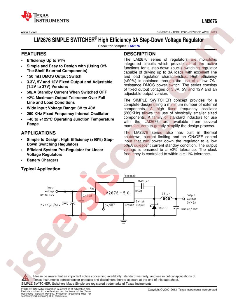 LM2676S-12-NOPB